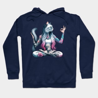 Fictional character of a cat-like woman Hoodie